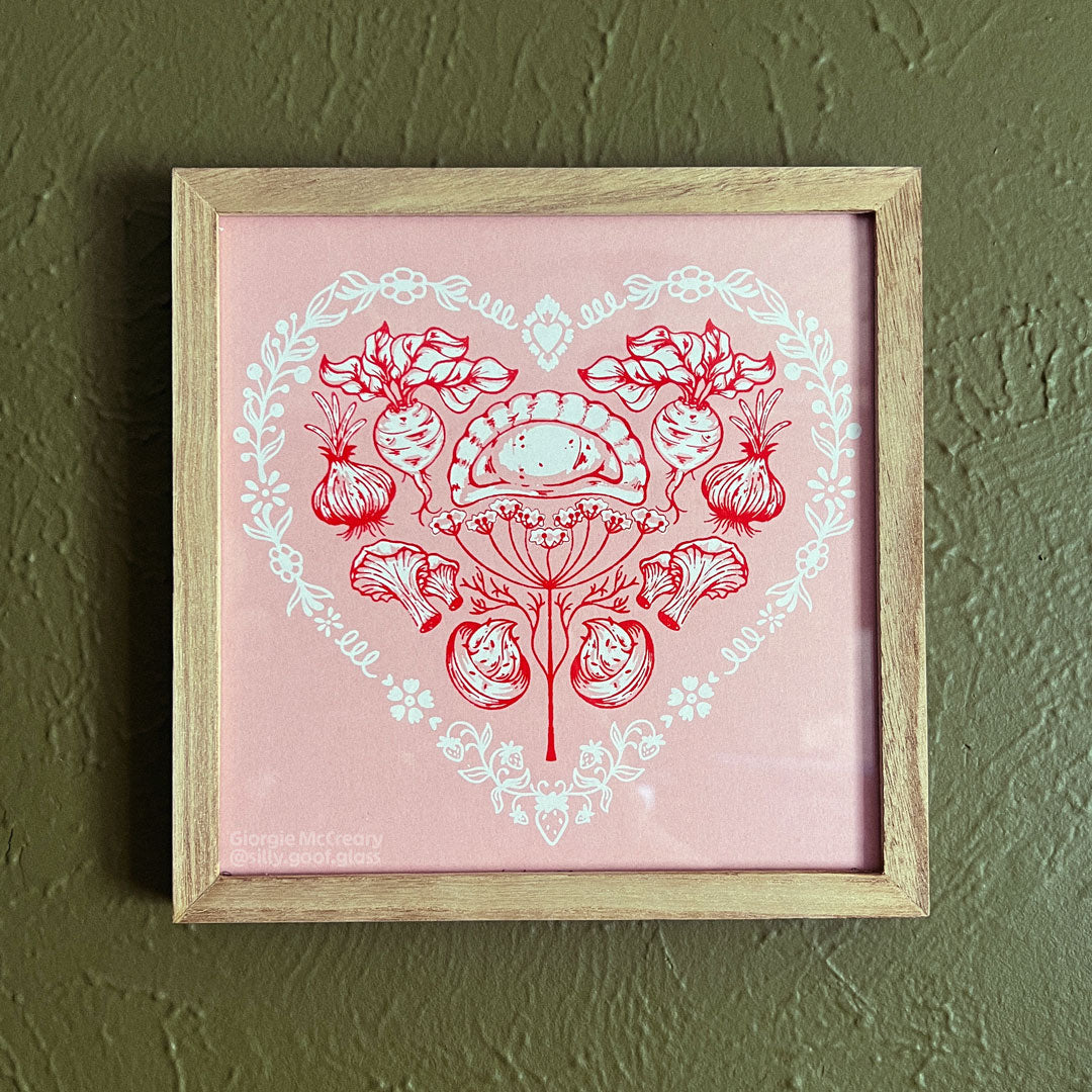 Kocham Cię | 8x8 Screen Print