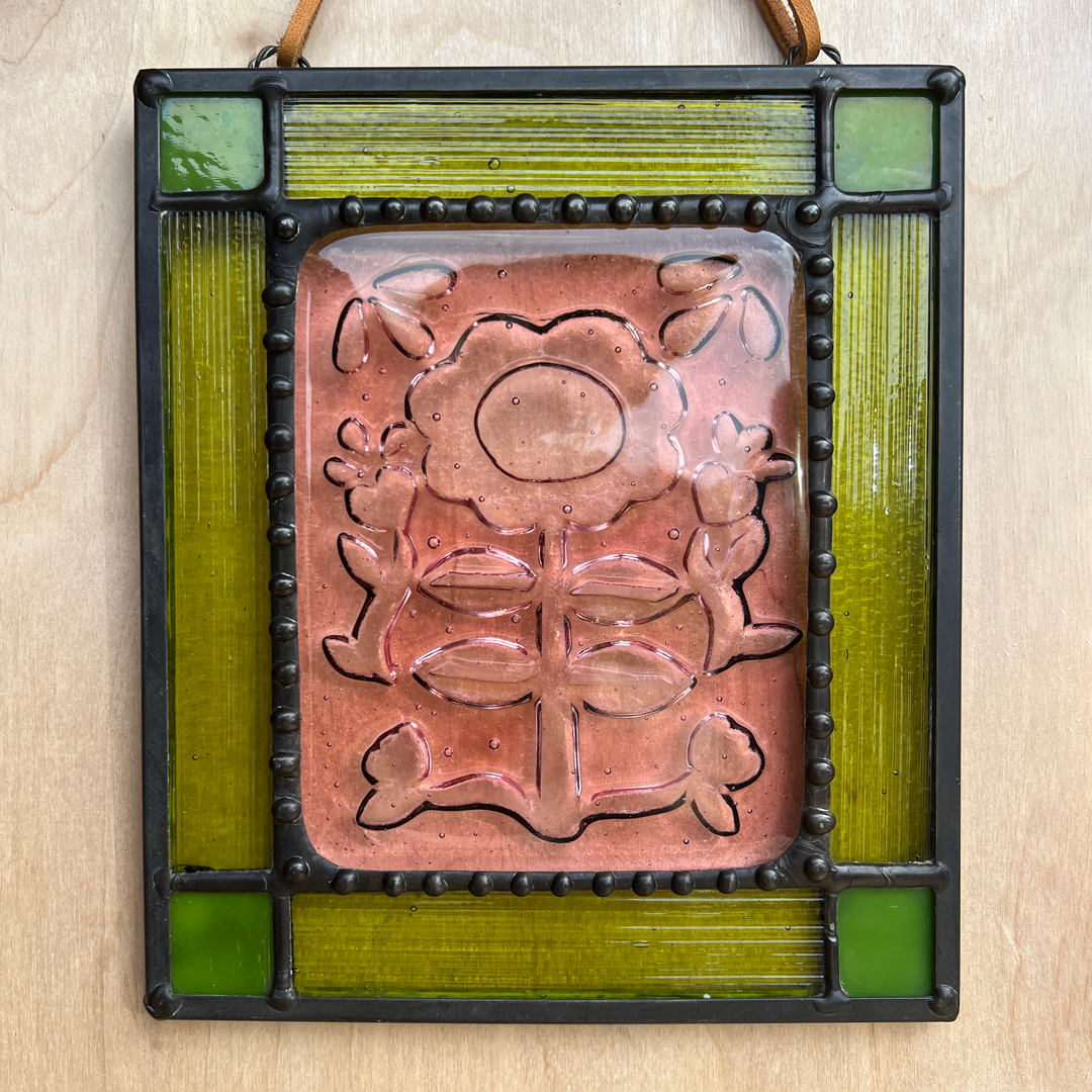 Folk Art Kiln Carved Panel