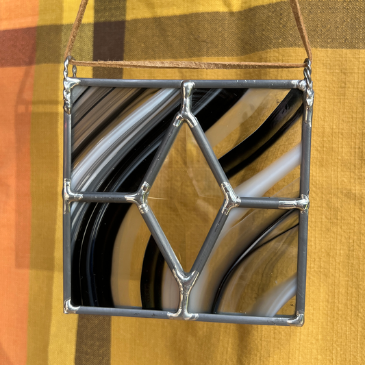 Leaded Bevel Diamond Suncatcher