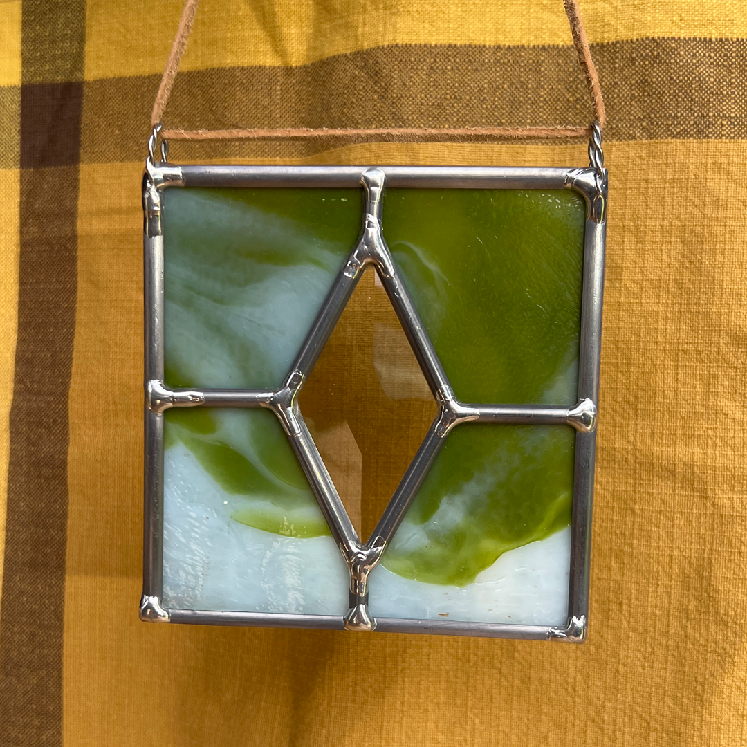 Leaded Bevel Diamond Suncatcher