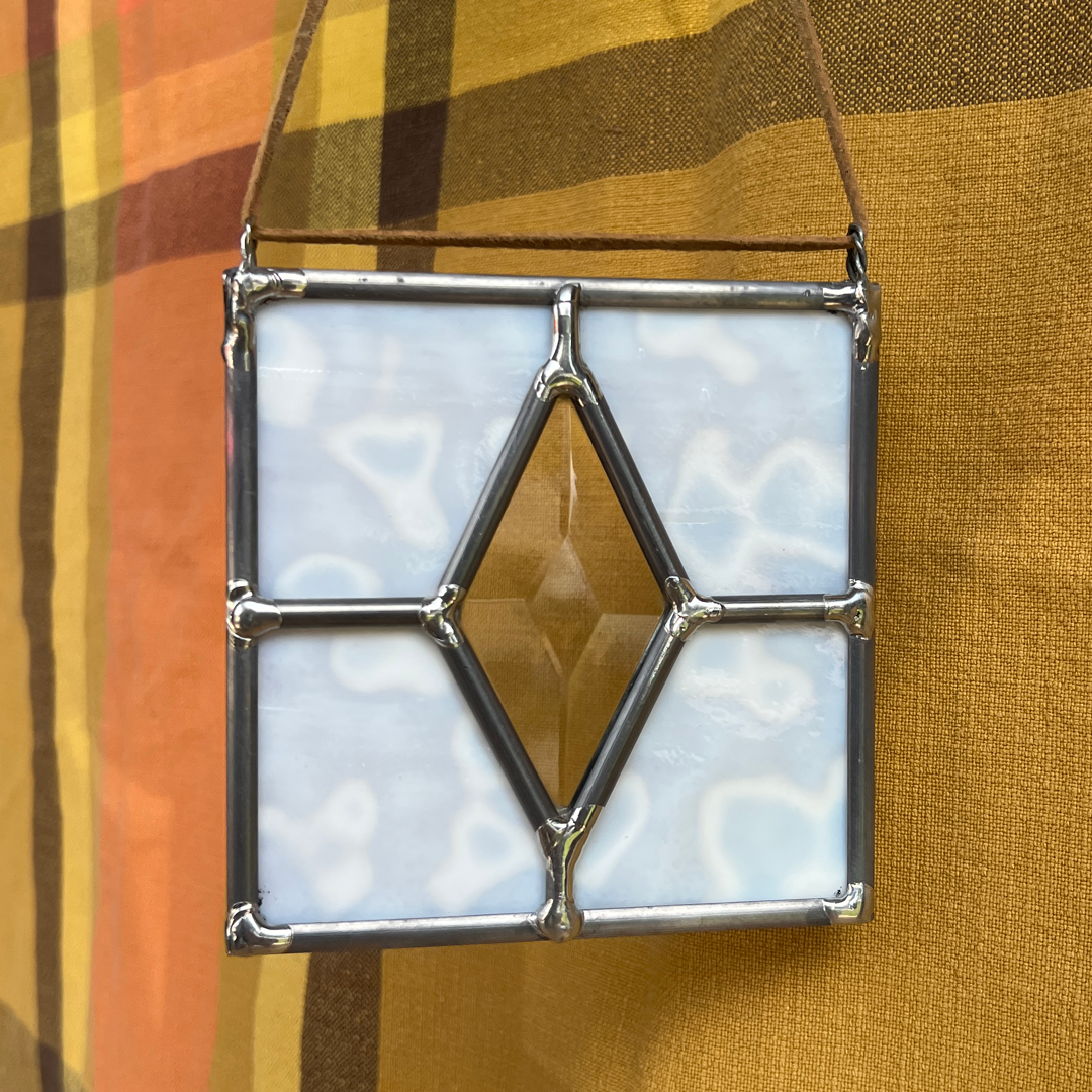 Leaded Bevel Diamond Suncatcher