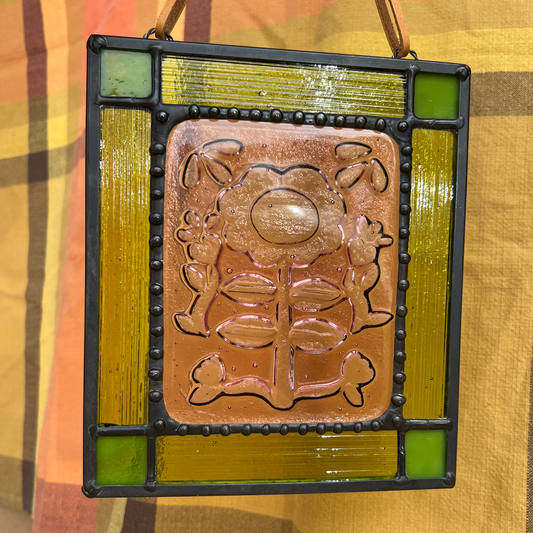 Folk Art Kiln Carved Panel