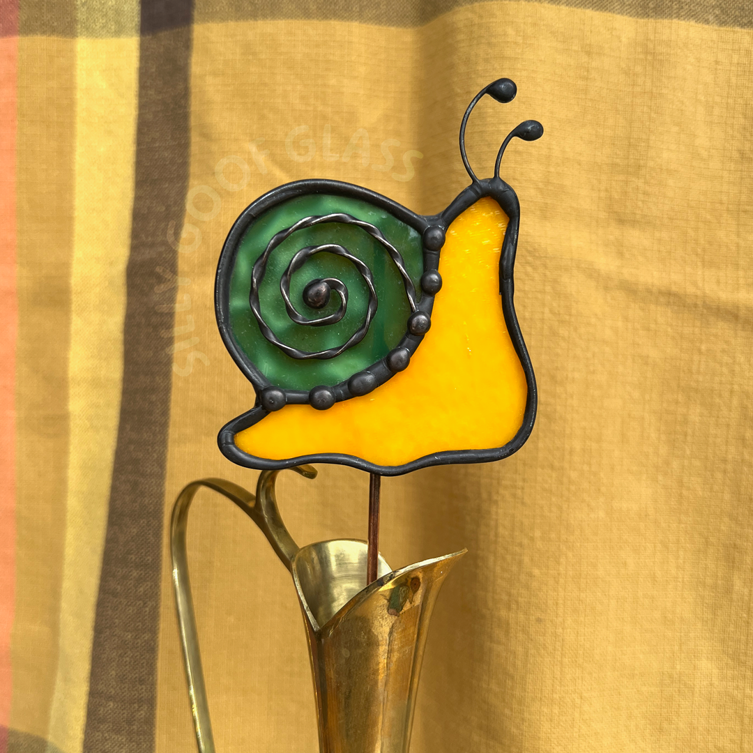 Silly Snail Houseplant Stake