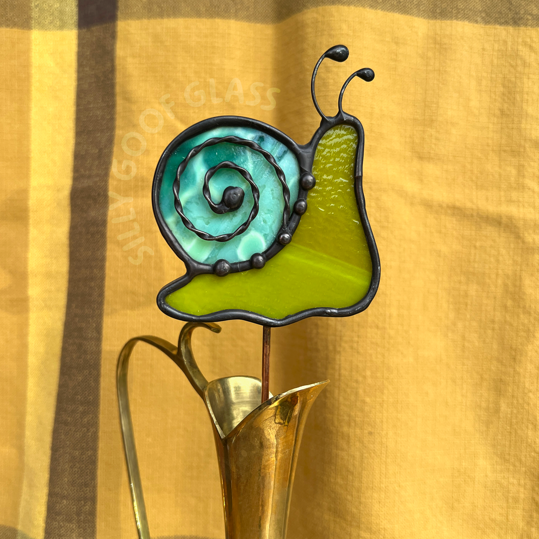 Silly Snail Houseplant Stake