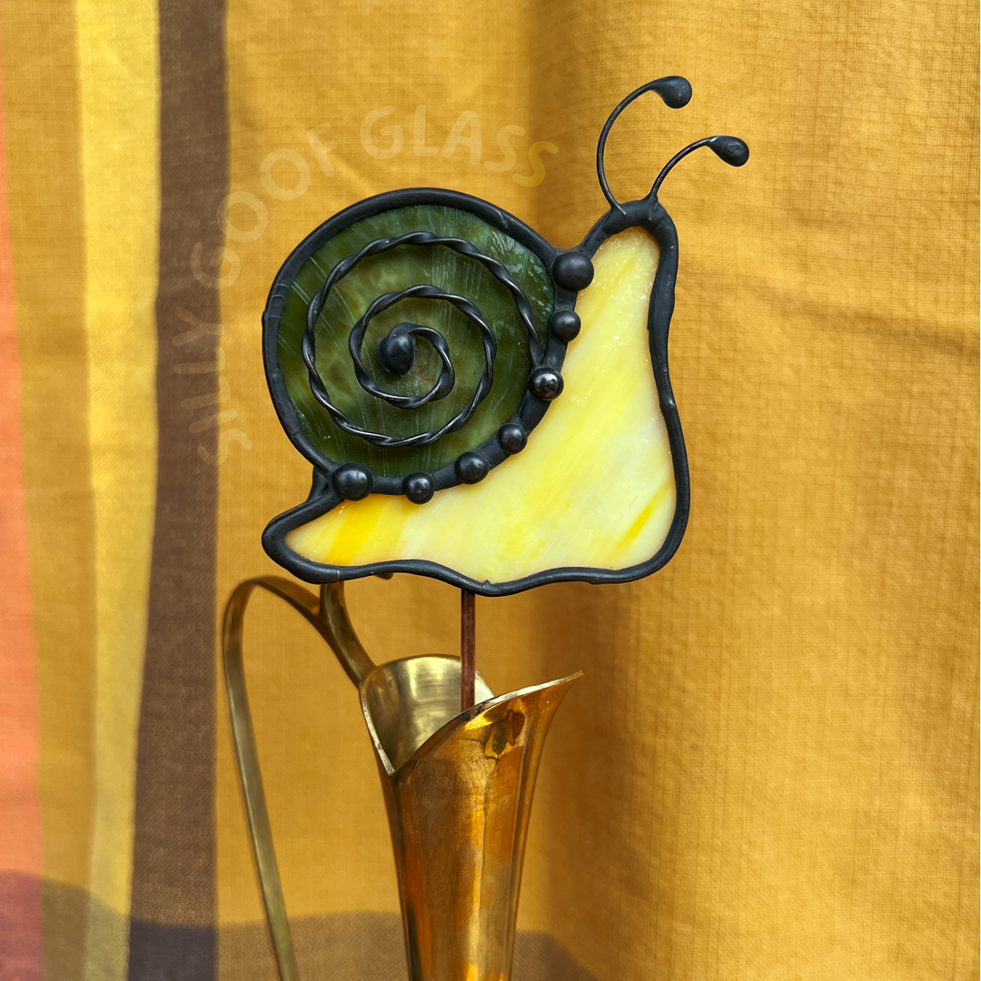 Silly Snail Houseplant Stake